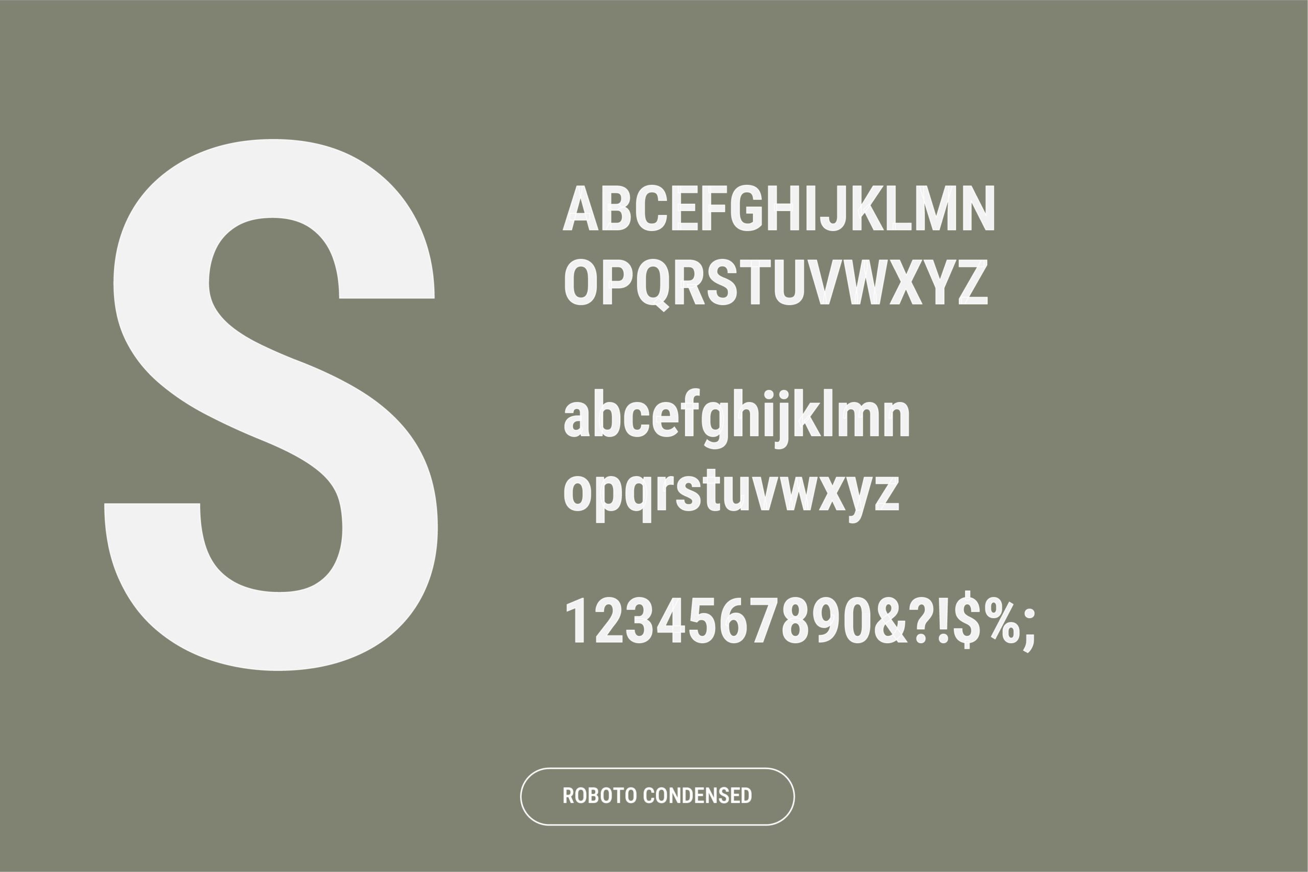 Stargrade fonts, Roboto condensed