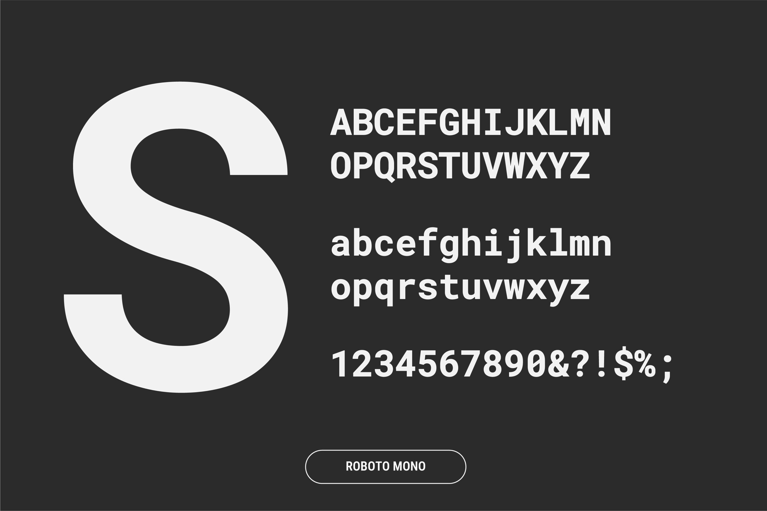 Stargrade fonts, Roboto mono
