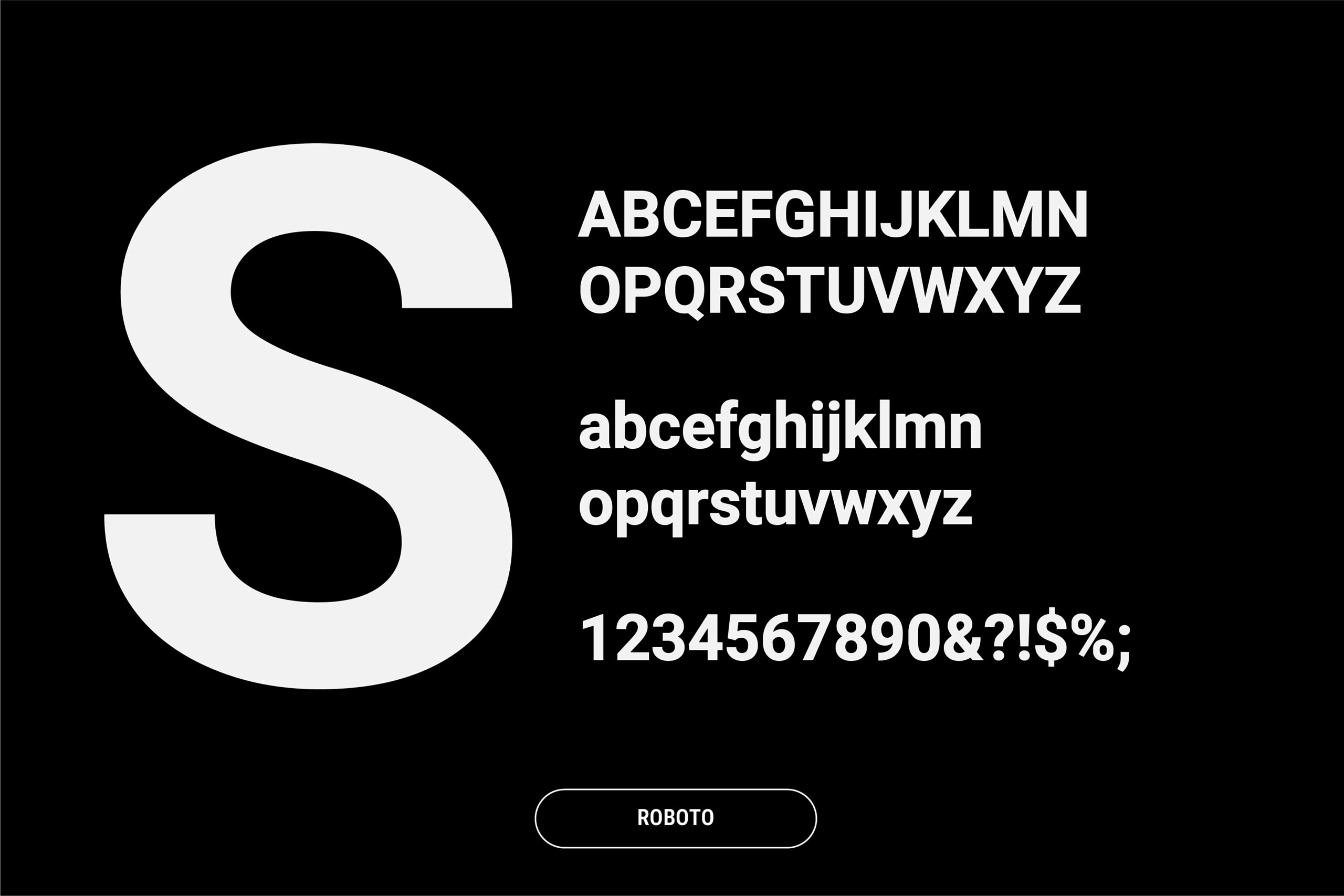 Stargrade fonts, Roboto