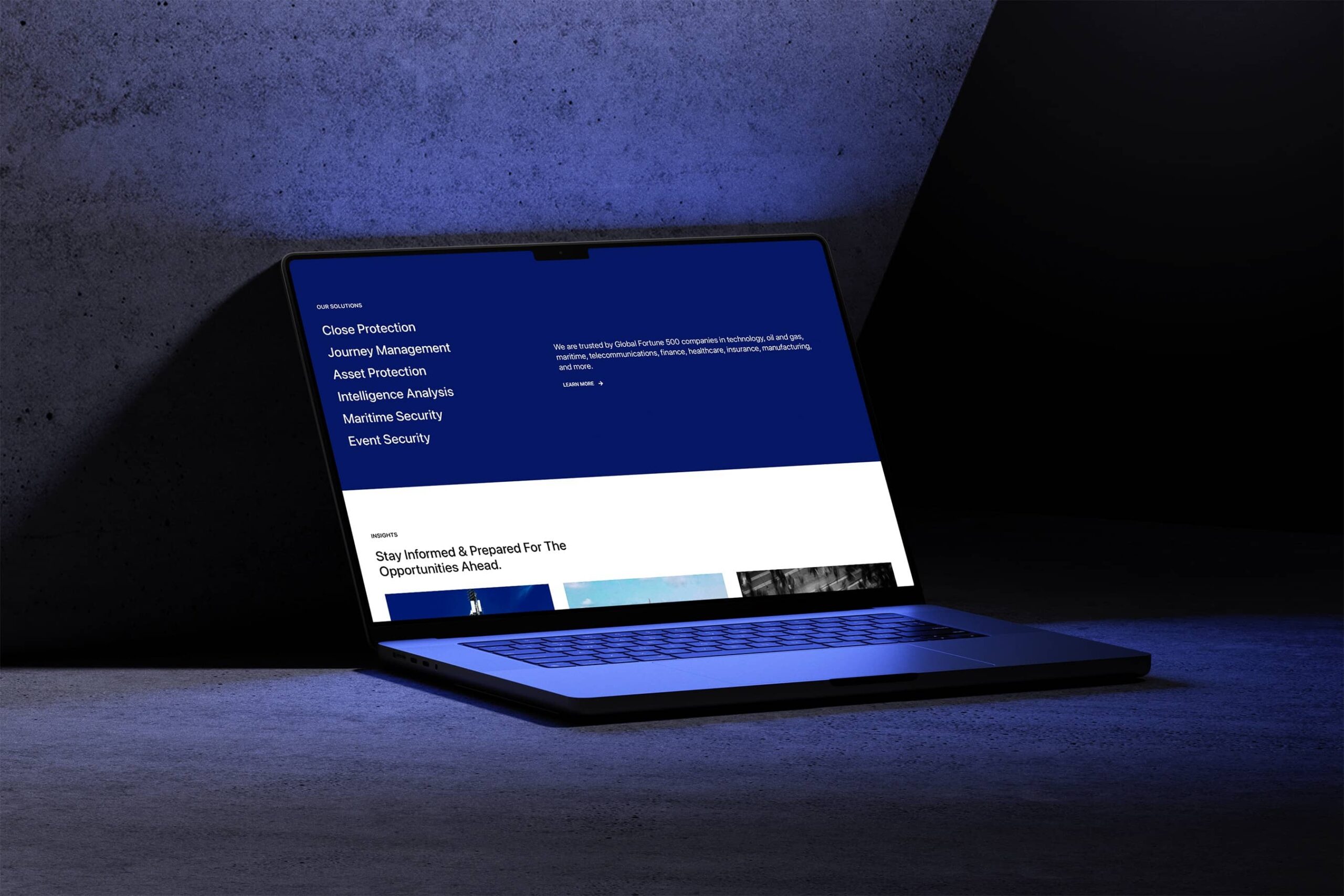 Stargrade website, homepage